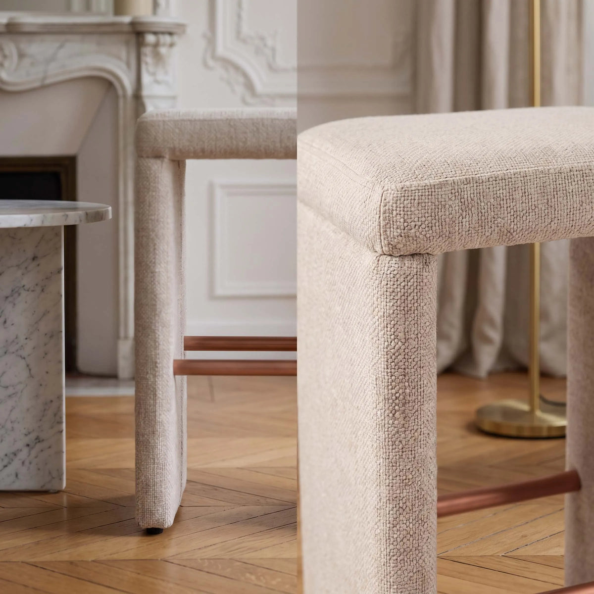 Stool Aurélie Fabric