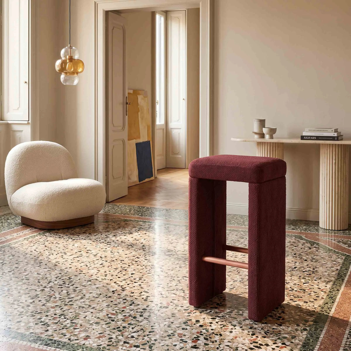 Stool Aurélie Fabric